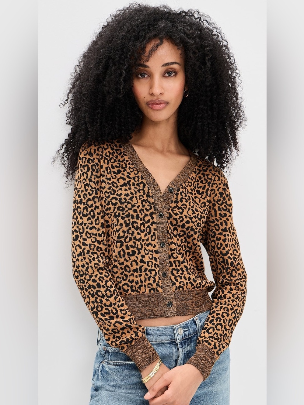 THE GREAT. The Shrunken V Neck Cardigan
